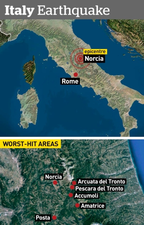 Italy Worst hit area